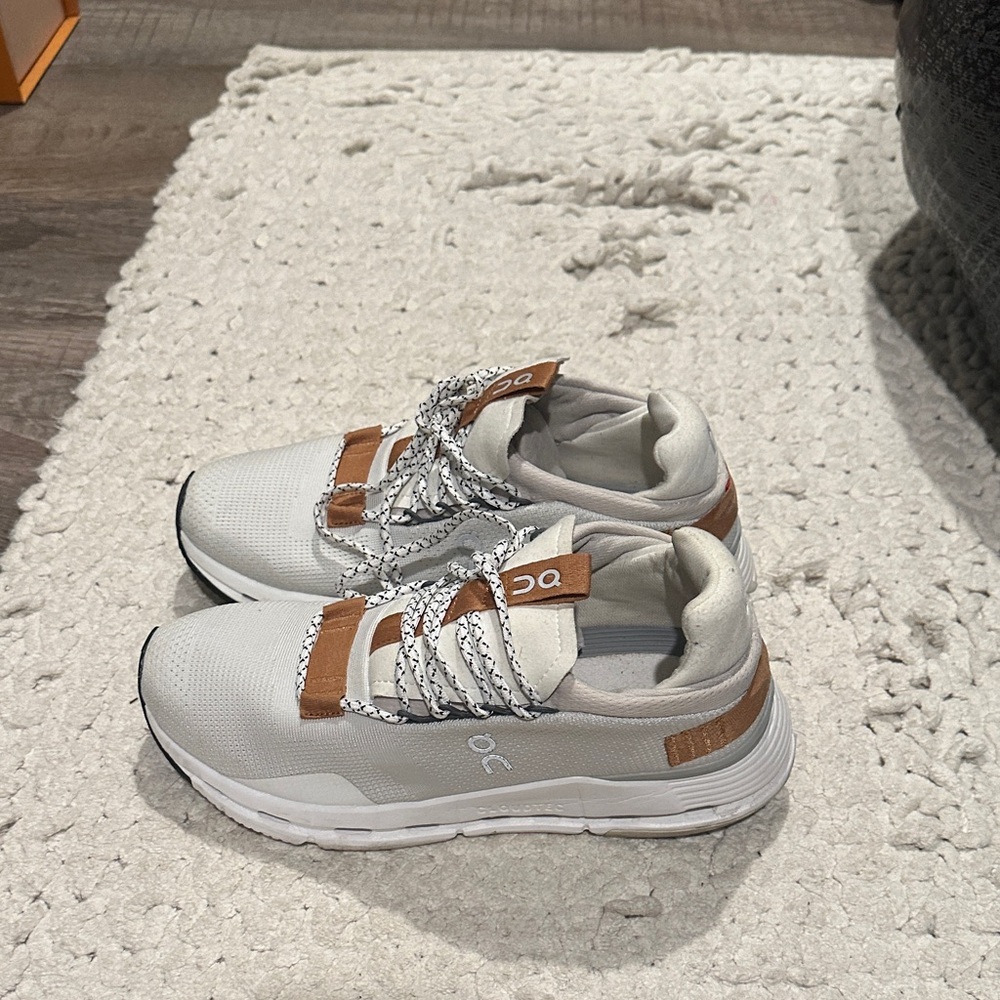 On Running Kids' Sneakers in White and Brown